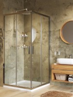 Душевой уголок Wasserkraft Lippe 45S03 + мочалка Душевой уголок Wasserkraft Lippe 45S03 + мочалка