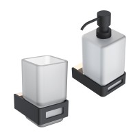 Набор Стакан Boheme Q 10944-G-B + Дозатор 10957-G-B Набор Стакан Boheme Q 10944-G-B + Дозатор 10957-G-B