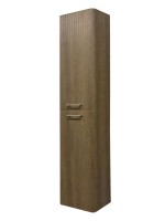 Шкаф-пенал для ванной Comforty Ангара 35 подвесной, темно-коричневый дуб