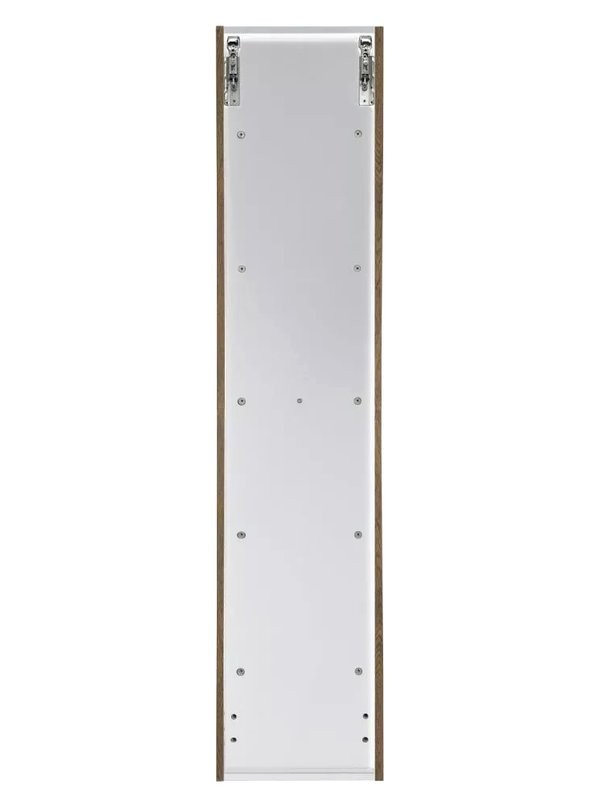 Шкаф-пенал для ванной Comforty Ангара 35 подвесной, темно-коричневый дуб