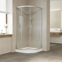 Душевой уголок Vegas Glass ZS 110 07 01 профиль матовый хром, стекло прозрачное