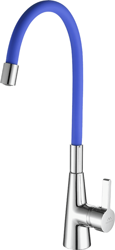 Смеситель для кухни Fashun A4153+B01 хром, синий