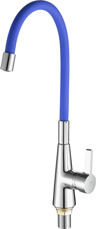 Смеситель для кухни Fashun A4153+B01 хром, синий