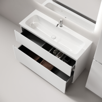 Мебель для ванной комнаты Sancos Folk Floor 120 напольная, bianco, раковина CN7017