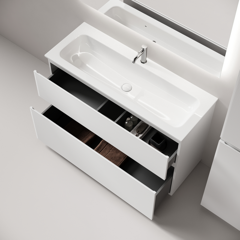 Мебель для ванной комнаты Sancos Folk Floor 120 напольная, bianco, раковина CN7017