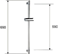 Душевая штанга Remer 315L