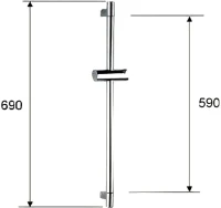 Душевая штанга Remer 315L