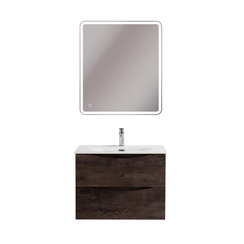 Мебель для ванной комнаты BelBagno Marino-cer-mini 70 подвесная, rovere nature grigio
