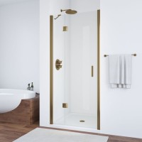 Душевая дверь в нишу Vegas Glass AFP TUR NOVO h1890 100 05 01 L профиль бронза, стекло прозрачное