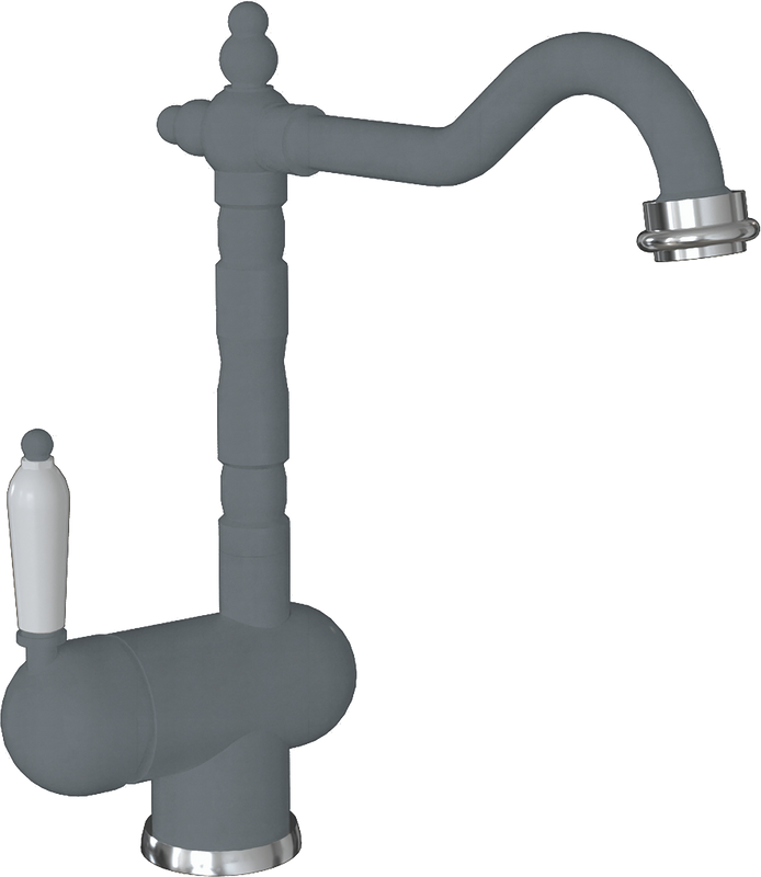 Смеситель для кухни Florentina Ода FL серый шелк