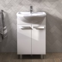 Мебель для ванной комнаты Vigo Hoska 55 2 дверцы, белая