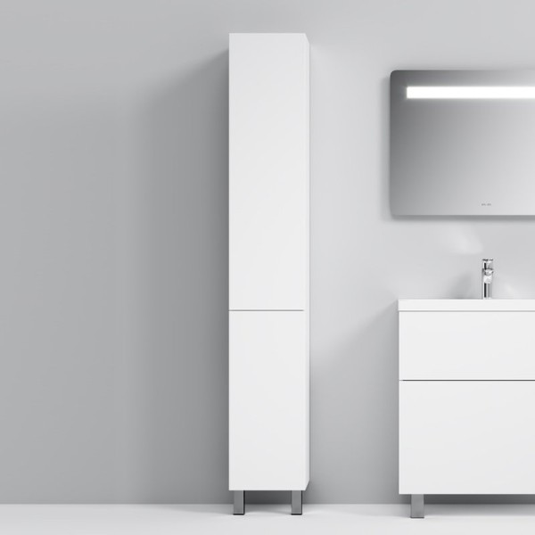 Шкаф-пенал для ванной AM.PM Gem L белый глянец, напольный