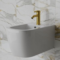 Смеситель для биде Paini Brera 74PJ304 брашированное золото