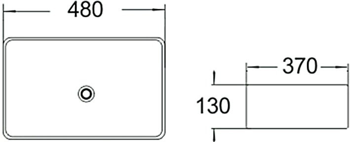 Накладная раковина SantiLine SL-1010