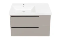 Тумба с раковиной La Fenice Elba Twin 90 подвесная, cappuccino, раковина Cubo 90 L