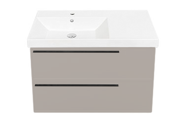 Тумба с раковиной La Fenice Elba Twin 90 подвесная, cappuccino, раковина Cubo 90 L