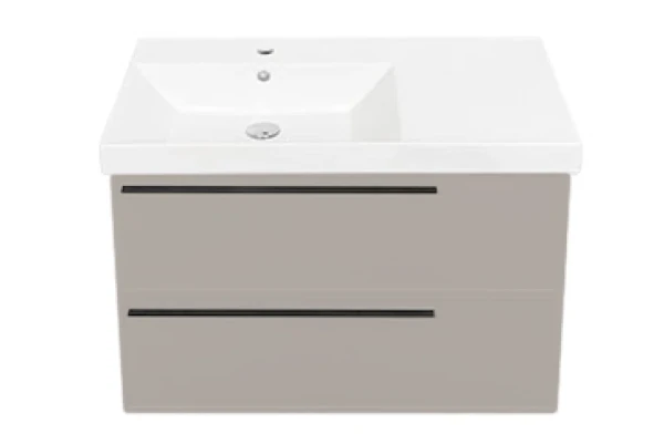 Тумба с раковиной La Fenice Elba Twin 90 подвесная, cappuccino, раковина Cubo 90 L