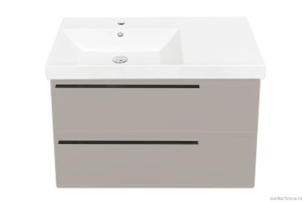 Тумба с раковиной La Fenice Elba Twin 90 подвесная, cappuccino, раковина Cubo 90 L
