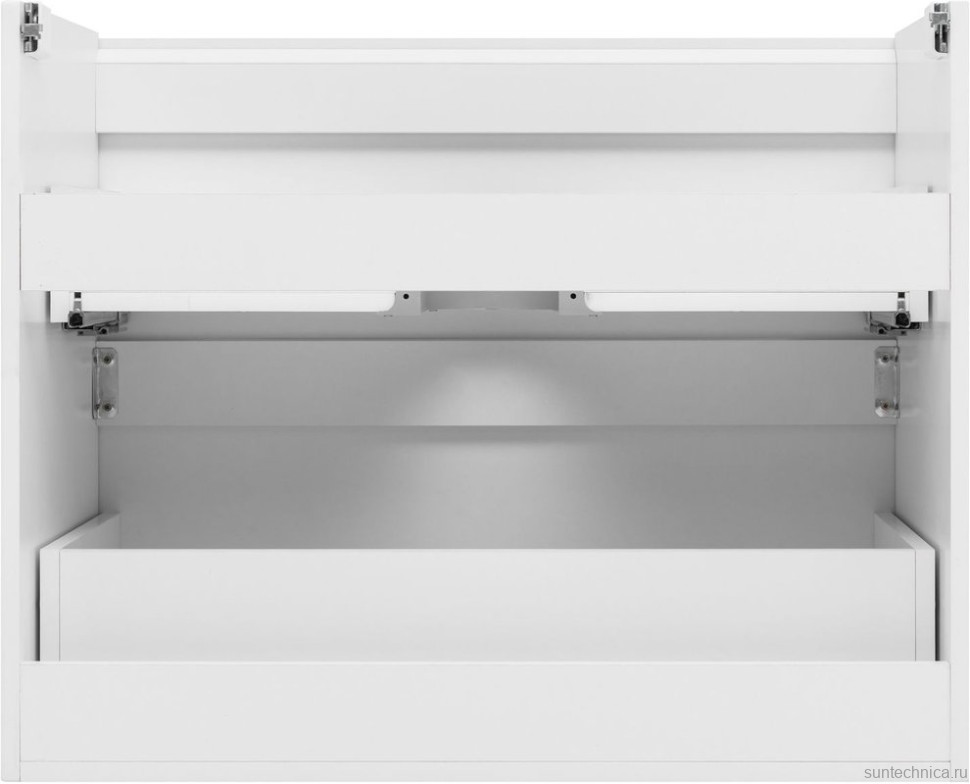 Тумба под раковину без столешницы Aquanet Джейн 80 подвесная, белая матовая