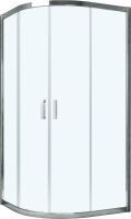 Душевой уголок Vegas Glass ZS Tur Novo h1900 100 08 01 профиль глянцевый хром, стекло прозрачное