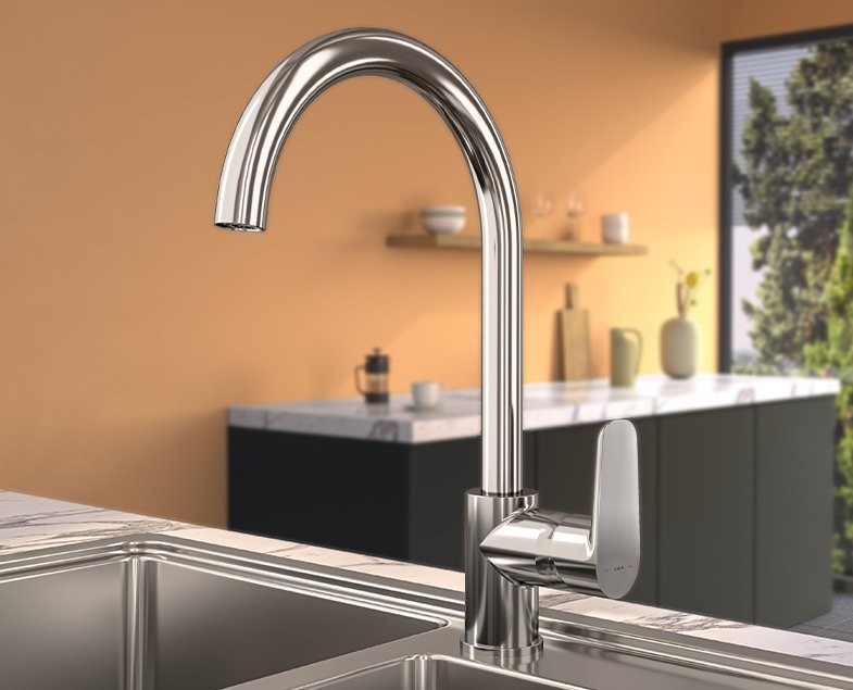 Смеситель для кухни VitrA Flow Soft A43419EXP хром