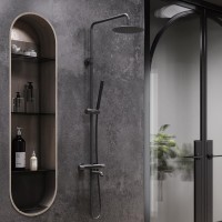 Душевая стойка Damixa Scandinavian Pure 936810300 черная матовая