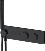 Встраиваемый смеситель для душа и ванны Allen Brau Liberty 5.33010-31 С ВНУТРЕННЕЙ ЧАСТЬЮ, матовый черный
