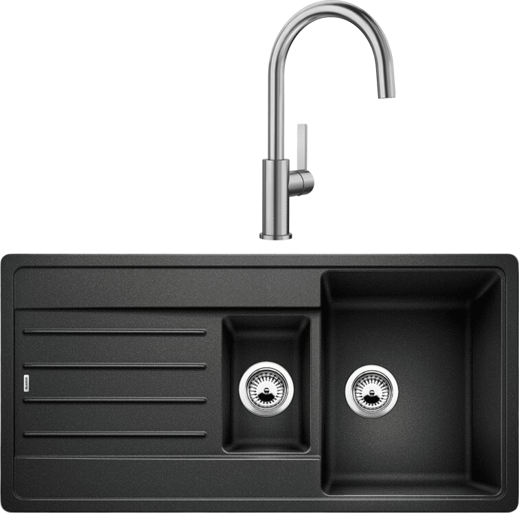 Комплект Мойка Blanco Legra 6 S антрацит + Смеситель Candor 523120
