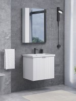 Мебель для ванной комнаты Comforty Лима 60П подвесная, матовая белая