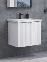 Мебель для ванной комнаты Comforty Лима 60П подвесная, матовая белая