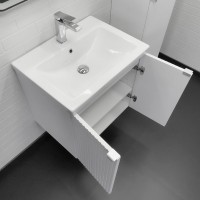 Мебель для ванной комнаты Comforty Лима 60П подвесная, матовая белая