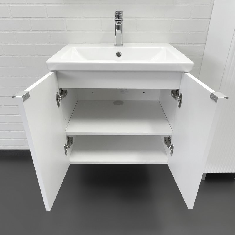 Мебель для ванной комнаты Comforty Лима 60П подвесная, матовая белая