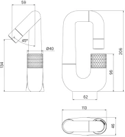 Смеситель для раковины IDDIS Twist TWISBBTi01 хром