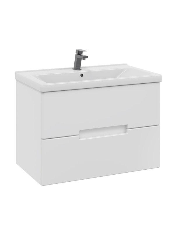 Мебель для ванной комнаты SanStar Ориана 80 подвесная, раковина Santek Миранда 80