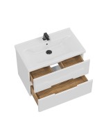 Мебель для ванной комнаты SanStar Ориана 80 подвесная, раковина Santek Миранда 80