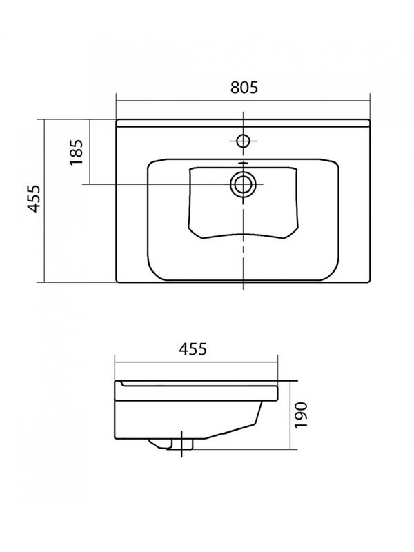 Мебель для ванной комнаты SanStar Ориана 80 подвесная, раковина Santek Миранда 80