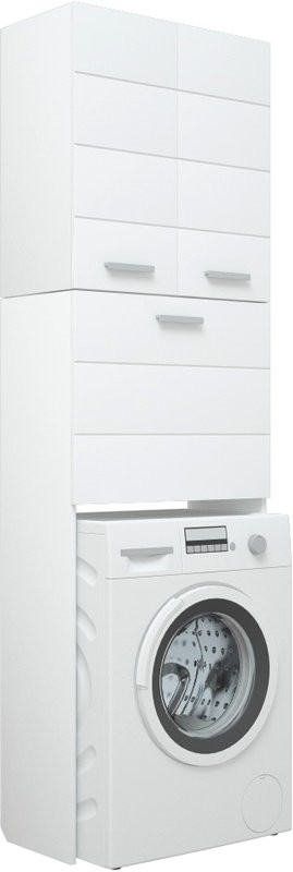 Шкаф в ванную Corozo Денвер 65 подвесной, белый, фурнитура хром