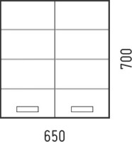 Шкаф в ванную Corozo Денвер 65 подвесной, белый, фурнитура хром