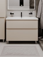 Тумба напольная SanStar Riana 100 Без раковины для ванной комнаты, cappuccino Тумба напольная SanStar Riana 100 Без раковины для ванной комнаты, cappuccino