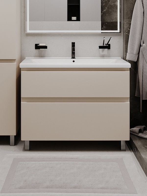 Тумба напольная SanStar Riana 100 Без раковины для ванной комнаты, cappuccino