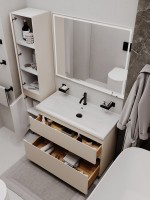 Тумба напольная SanStar Riana 100 Без раковины для ванной комнаты, cappuccino Тумба напольная SanStar Riana 100 Без раковины для ванной комнаты, cappuccino