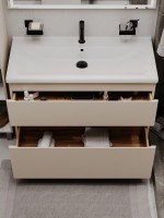 Тумба напольная SanStar Riana 100 Без раковины для ванной комнаты, cappuccino Тумба напольная SanStar Riana 100 Без раковины для ванной комнаты, cappuccino