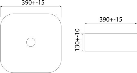 Накладная раковина IDDIS Bridge BRIBM04i27 черная