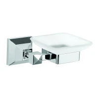 Мыльница AZARIO Altre AZ-96008 настенная, стеклянная, хром Мыльница AZARIO Altre AZ-96008 настенная, стеклянная, хром