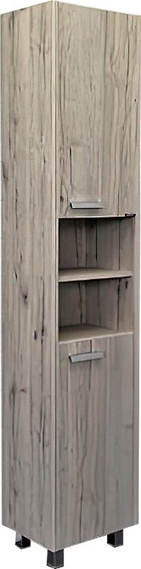 Шкаф-пенал для ванной Comforty Марио 40 напольный, дымчатый дуб