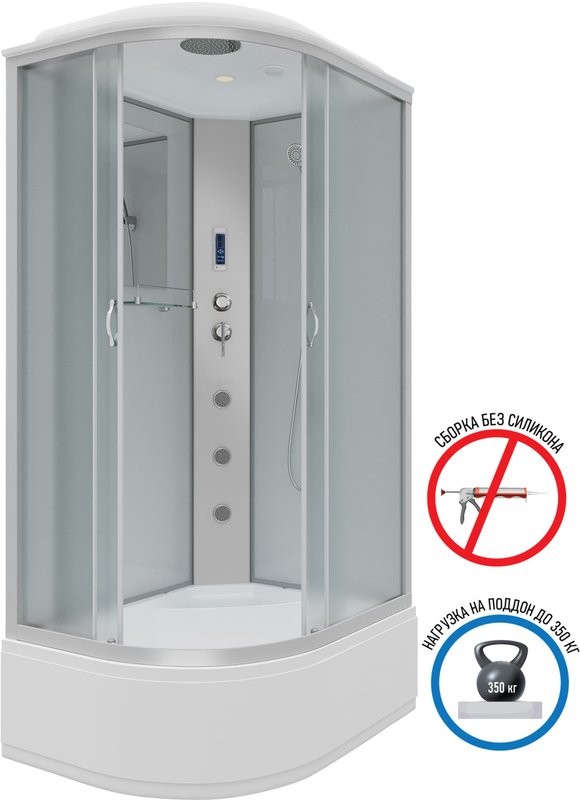 Душевая кабина Niagara Classic NG-2310-14RF 120х80 см, с гидромассажем и пультом управления