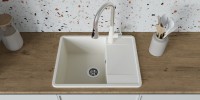Комплект Мойка Florentina Пьемонт 650 жасмин + Измельчитель Bone Crusher BC 810-SL Slim Line