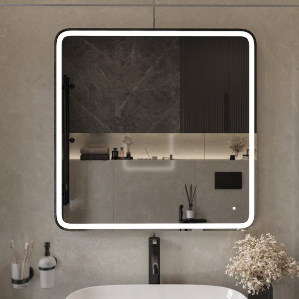 Зеркало DIWO Коломна 80 с подсветкой светодиодной, сенсорный выключатель, российское, настенное