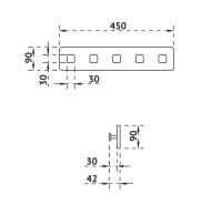 Крючок Abber Stein AS1650 матовый белый, на шурупах Крючок Abber Stein AS1650 матовый белый, на шурупах