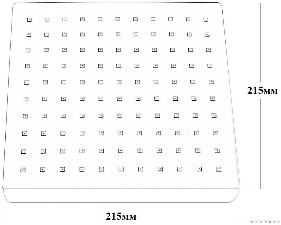 Верхний душ BOND Cube B02-9988 черный матовый